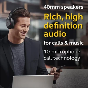 Беспроводные наушники Jabra Evolve2 85 Stereo Black с шумоподавлением - Фото 3