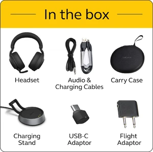 Беспроводные наушники Jabra Evolve2 85 Stereo Black с шумоподавлением - Фото 6