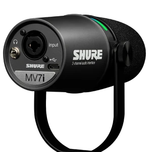 Мікрофон для подкастів Shure MV7i з вбудованим аудіоінтерфейсом - Фото 3
