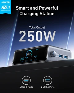 Зарядний пристрій 6-портовий Anker Prime 250W GaNPrime - Фото 2