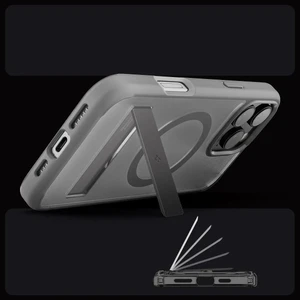 Півпрозорий сірий чохол Spigen Ultra Hybrid S Mag для iPhone 16 Pro Max - Фото 4