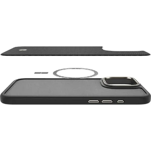 Чорно-бежевий чохол MagSafe Spigen Enzo Aramid для iPhone 16 Pro - Фото 9