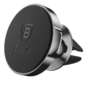 Магнітний автотримач для iPhone/телефона на решітку | Baseus Small Ears Black SUER-A01 - Фото 1
