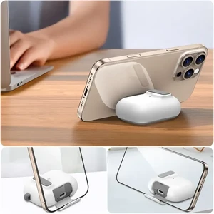 Чохол з замком та підставкою iLoungeMax Case with Stand White для AirPods Pro 3 - Фото 3