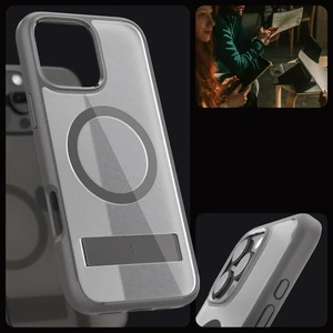 Півпрозорий сірий чохол Spigen Ultra Hybrid S Mag для iPhone 16 Pro Max - Фото 3