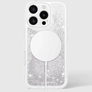 Серебряный блестящий чехол Case-Mate Waterfall MagSafe для iPhone 16 Pro - Фото 10
