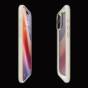 Прозрачный бежевый чехол Spigen Crystal Hybrid для iPhone 16 Pro Max - Фото 2