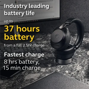 Беспроводные наушники Jabra Evolve2 85 Stereo Black с шумоподавлением - Фото 4