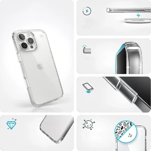 Прозрачный чехол Speck Presidio Perfect-Clear для iPhone 16 Pro Max - Фото 6