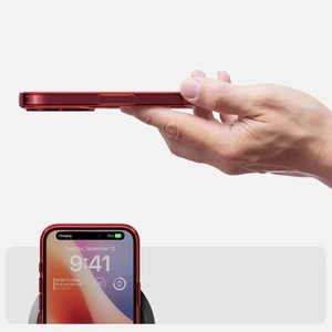 Прозорий червоний чохол Spigen Ultra Hybrid для iPhone 16 - Фото 10