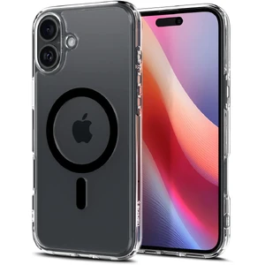 Прозорий чорний чохол Spigen Ultra Hybrid Mag для iPhone 16 Plus - Фото 7