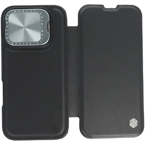 Чорний чохол-книжка з захистом камери Nillkin Qin для iPhone 16 Pro 6902048281981 - Фото 1