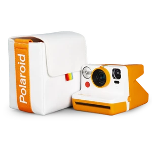 Сумка для фотокамери моментального друку Polaroid Now White/Orange - Фото 3
