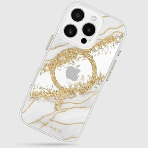 Мармуровий чохол зі золотими елементами Case-Mate Karat MagSafe для iPhone 16 Pro - Фото 11