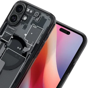 Прозорий чохол Spigen Ultra Hybrid Mag для iPhone 16 придимлений-сірий - Фото 4
