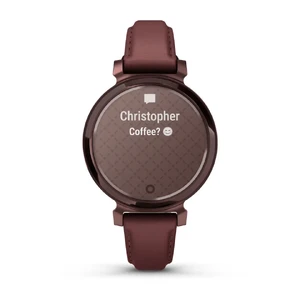 Смарт-часы Garmin Lily 2 Classic Dark Bronze с кожаным ремешком Mulberry Leather Band - Фото 4