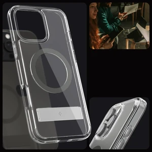 Прозорий сірий чохол Spigen Ultra Hybrid S Mag для iPhone 16 Pro - Фото 3