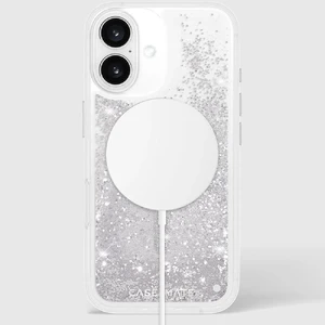 Серебряный блестящий чехол Case-Mate Waterfall MagSafe для iPhone 16 - Фото 10