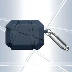 Чохол з карабіном iLoungeMax Ultra Hybrid Case Navy Blue для AirPods Pro 3