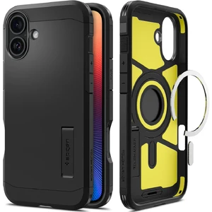Чорний міцний чохол Spigen Tough Armor Mag для iPhone 16 MagSafe 8809971231114 - Фото 1