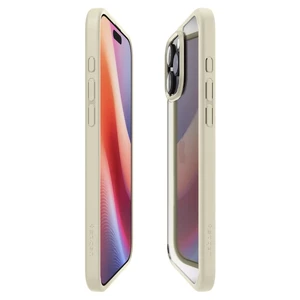 Прозрачный бежевый чехол Spigen Crystal Hybrid для iPhone 16 Pro Max - Фото 10