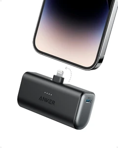 Компактний EDC-повербанк Anker Nano Power Bank Black з потужністю 12W, MFi Lightning, 5000mAh - Фото 2