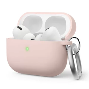 Силиконовый чехол с карабином elago Liquid Hybrid Hang Case Pink для AirPods Pro 2