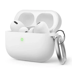 Силіконовий чохол із карабіном elago Liquid Hybrid Hang Case White для AirPods Pro 2