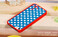Красно-синий чехол oneLounge Anchor Polka Dot для iPhone 4/4S - Фото 2