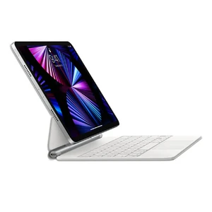 Чохол-клавіатура Apple Magic Keyboard White (MJQL3) для iPad Pro 12.9" (2022 | 2021 | 2020 | 2018) Russian MJQL3 - Фото 1