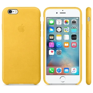 Кожаный чехол Apple Leather Case Marigold (MMM22) для iPhone 6s - Фото 4