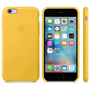 Кожаный чехол Apple Leather Case Marigold (MMM22) для iPhone 6s - Фото 5