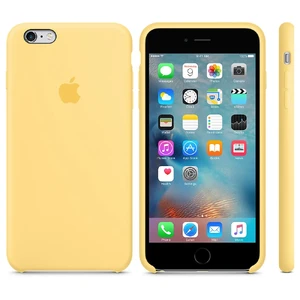 Силиконовый чехол Apple Silicone Case Yellow (MM6H2) для iPhone 6s Plus - Фото 4