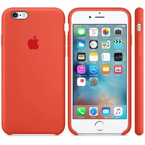 Силиконовый чехол Apple Silicone Case Orange (MKXQ2) для iPhone 6s Plus - Фото 2
