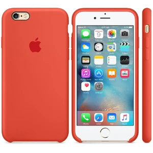 Силиконовый чехол Apple Silicone Case Orange (MKXQ2) для iPhone 6s Plus - Фото 3