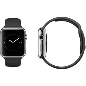 Смарт-часы Apple Watch 38mm Black Sport Band - Фото 6
