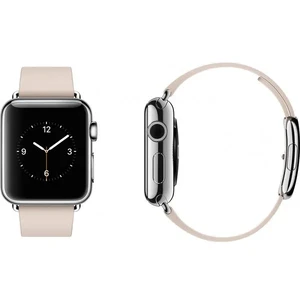 Смарт-часы Apple Watch 38mm Stainless Steel с ремешком Soft Pink Modern Buckle - Фото 5