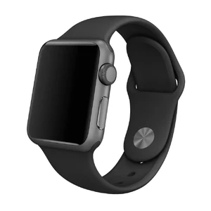 Ремешок Apple 41mm | 40mm | 38mm Black Sport Band with Space Black Steel Pin S | M&M | L (MJ4F2) для Apple Watch - Фото 4