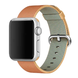 Ремінець Apple 41mm | 40mm | 38mm Gold | Red Woven Nylon (MM9R2) для Apple Watch MM9R2 - Фото 1