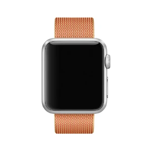 Ремінець Apple 41mm | 40mm | 38mm Gold | Red Woven Nylon (MM9R2) для Apple Watch - Фото 2