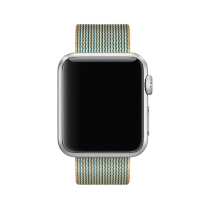 Ремінець Apple 41mm | 40mm | 38mm Gold | Royal Blue Woven Nylon (MM9M2) для Apple Watch - Фото 2