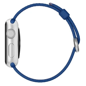 Ремінець Apple 41mm | 40mm | 38mm Royal Blue Woven Nylon (MM9N2) для Apple Watch - Фото 4