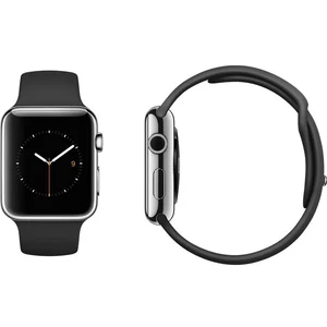 Смарт-годинник Apple Watch 42mm Black Sport Band - Фото 6