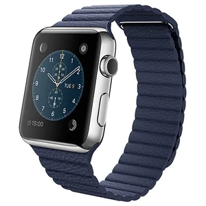 Смарт-годинник Apple Watch 42mm Bright Blue Leather Loop - Фото 3