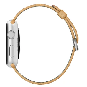 Ремінець Apple Ultra 49mm | 45mm | 44mm | 42mm Gold | Red Woven Nylon (MMA62) для Apple Watch - Фото 4