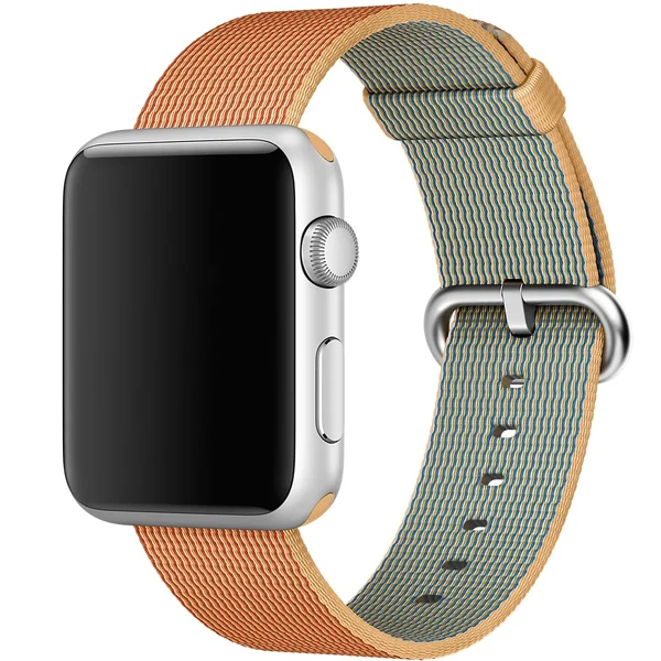 Ремінець Apple Ultra 49mm | 45mm | 44mm | 42mm Gold | Red Woven Nylon (MMA62) для Apple Watch у Вінниці