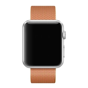 Ремінець Apple Ultra 49mm | 45mm | 44mm | 42mm Gold | Red Woven Nylon (MMA62) для Apple Watch - Фото 2