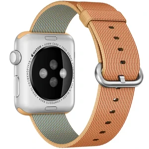 Ремінець Apple Ultra 49mm | 45mm | 44mm | 42mm Gold | Red Woven Nylon (MMA62) для Apple Watch - Фото 3