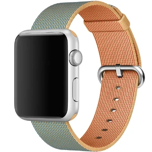 Ремешок Apple Ultra 49mm | 45mm | 44mm | 42mm Gold | Royal Blue Woven Nylon (MMA02) для Apple Watch MMA02 - Фото 1