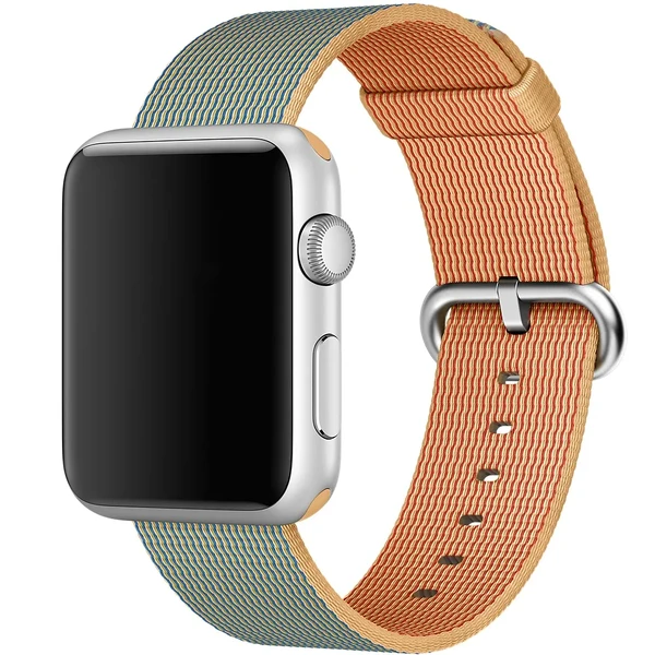 Ремінець Apple Ultra 49mm | 45mm | 44mm | 42mm Gold | Royal Blue Woven Nylon (MMA02) для Apple Watch у Броварах